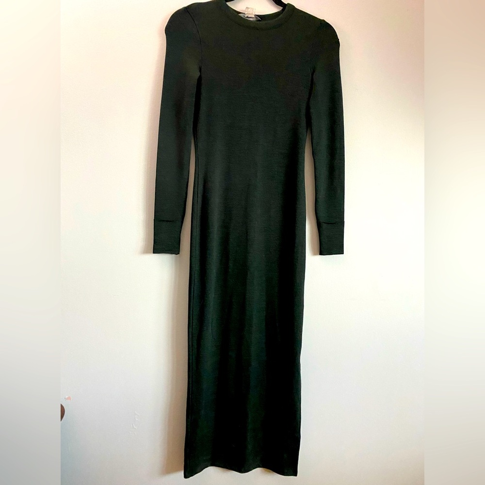 Elegant Black Long Sleeve Dress